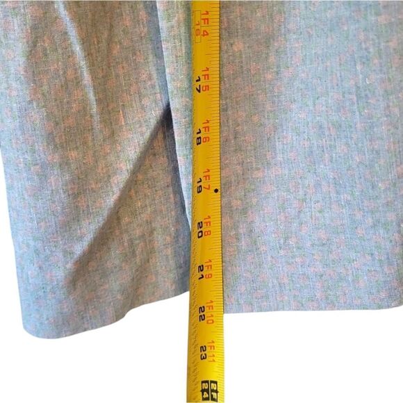 Vintage Girl's Atlanta Mills Inc Blue Ditzy Floral Collared Dress - Picture 6 of 7